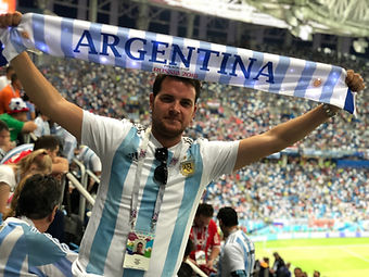 Argentina light up scarf Russia Wortd Cu