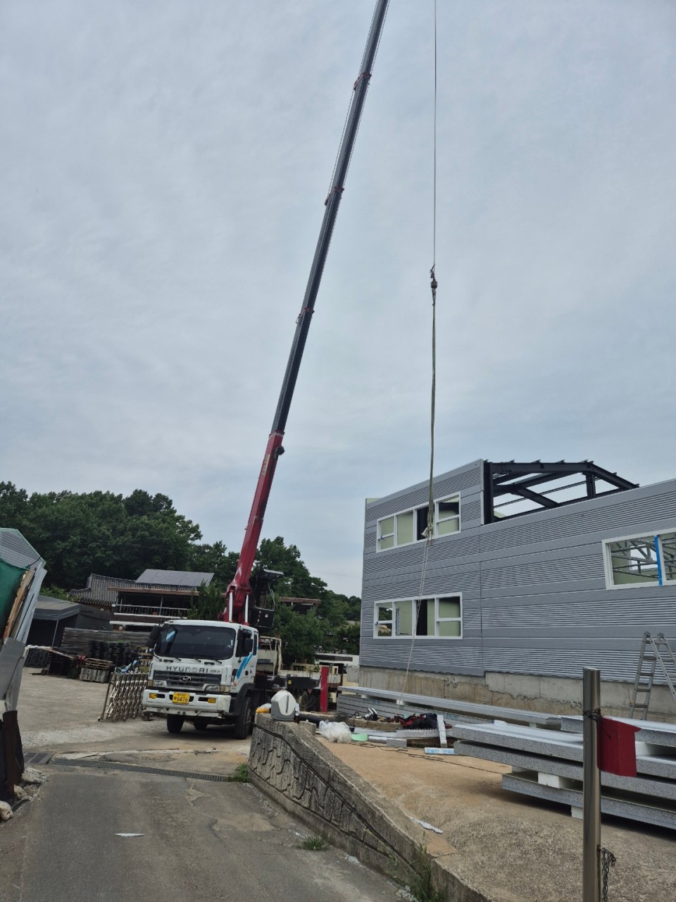 대한카고크레인 크레인 작업 현장 - 건설 현장