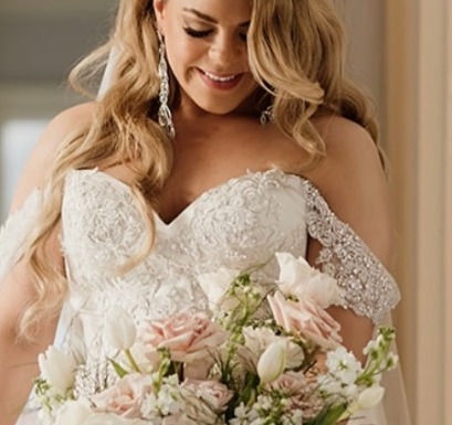 Thumbnail: Bridal Earrings Double Tiered