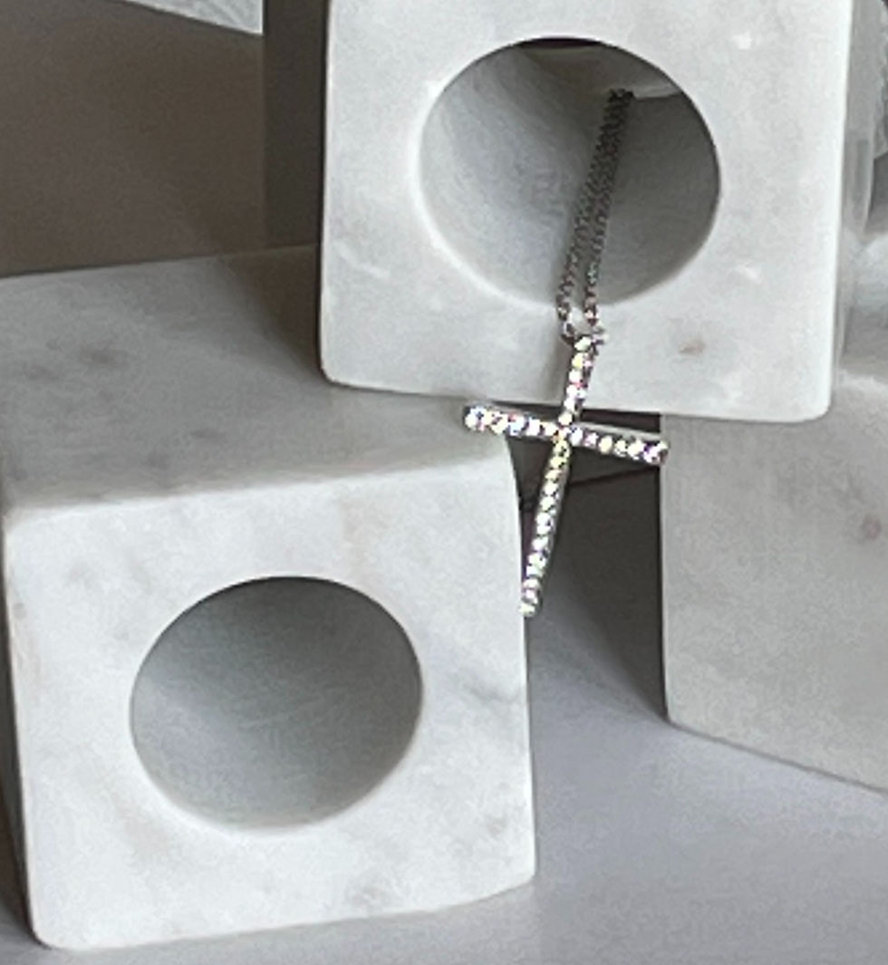 Thumbnail: Crystal Cross Necklace