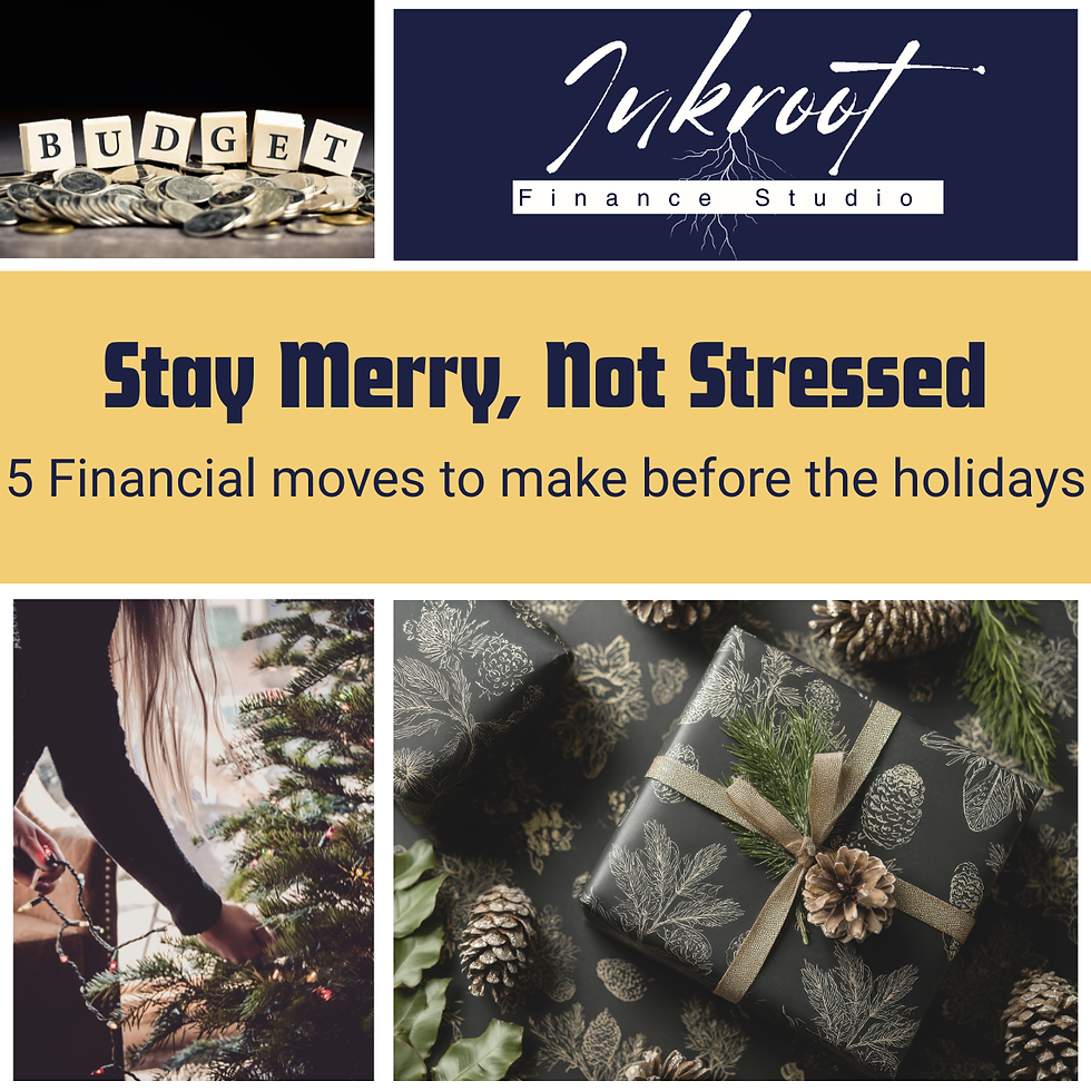 5 Financial moves to make before the holidays