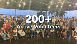 200+ Active Volunteers