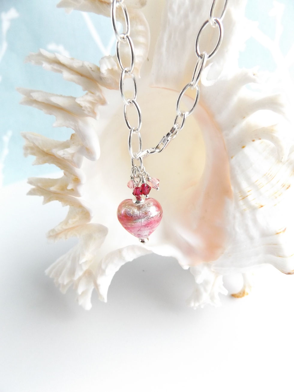 Thumbnail: Pink Heart Charm Bracelet