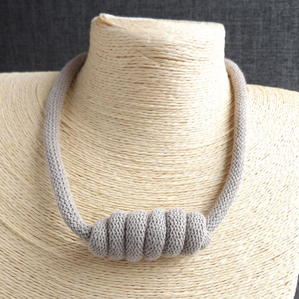 Thumbnail: Kira Knotted Cord Necklace with optional accent beads