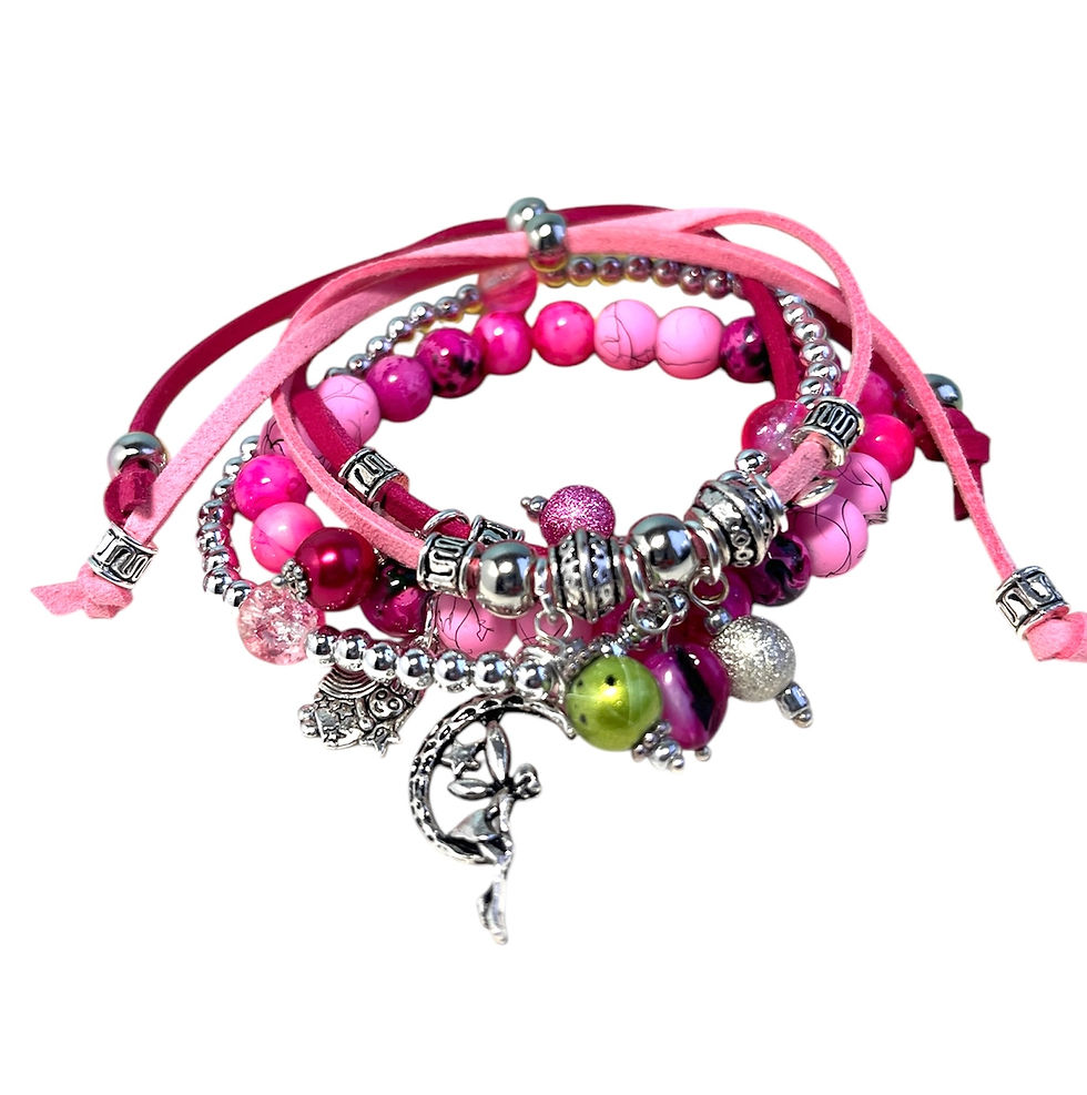 Thumbnail: Fairytale Bracelet Kit, Set of 4 stacking bracelets to make and wear