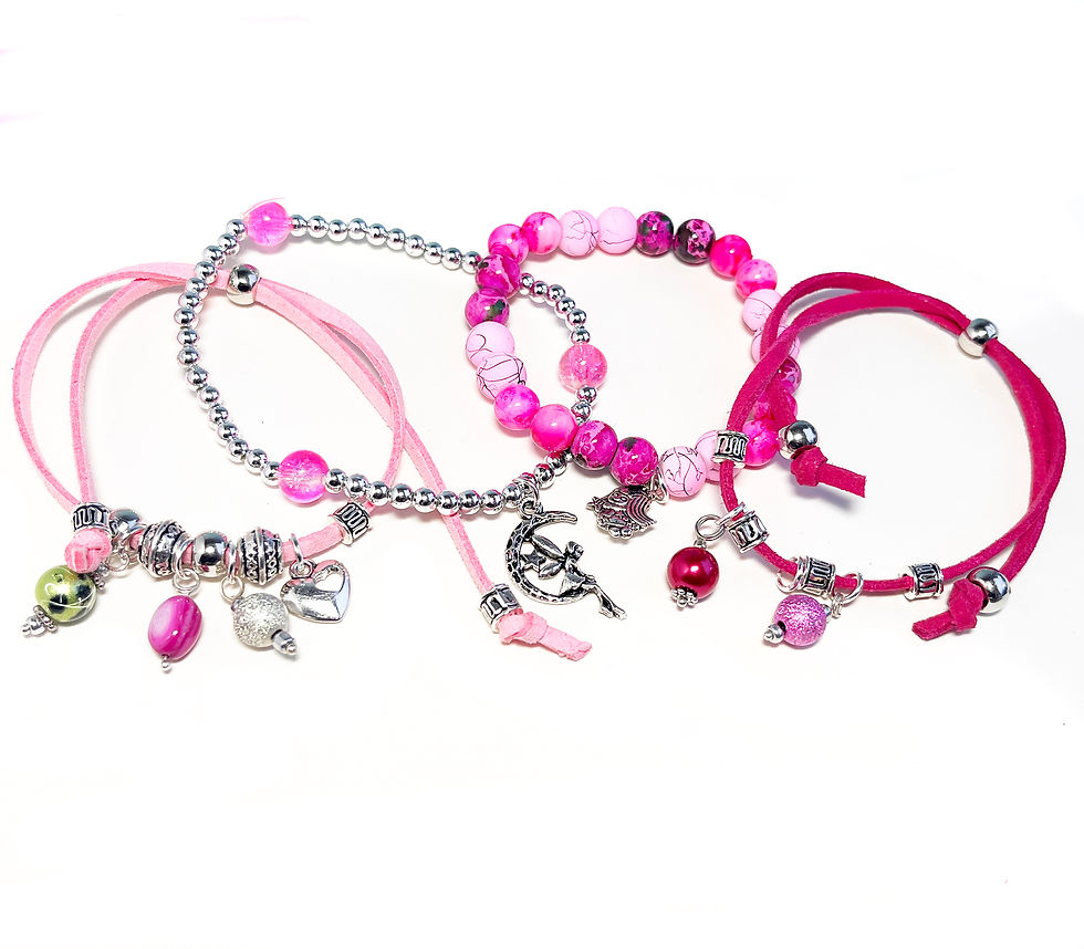 Thumbnail: Fairytale Bracelet Kit, Set of 4 stacking bracelets to make and wear