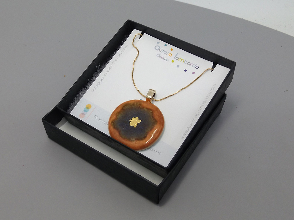 Thumbnail: Round Lilac Porcelain Pendant – Rialto