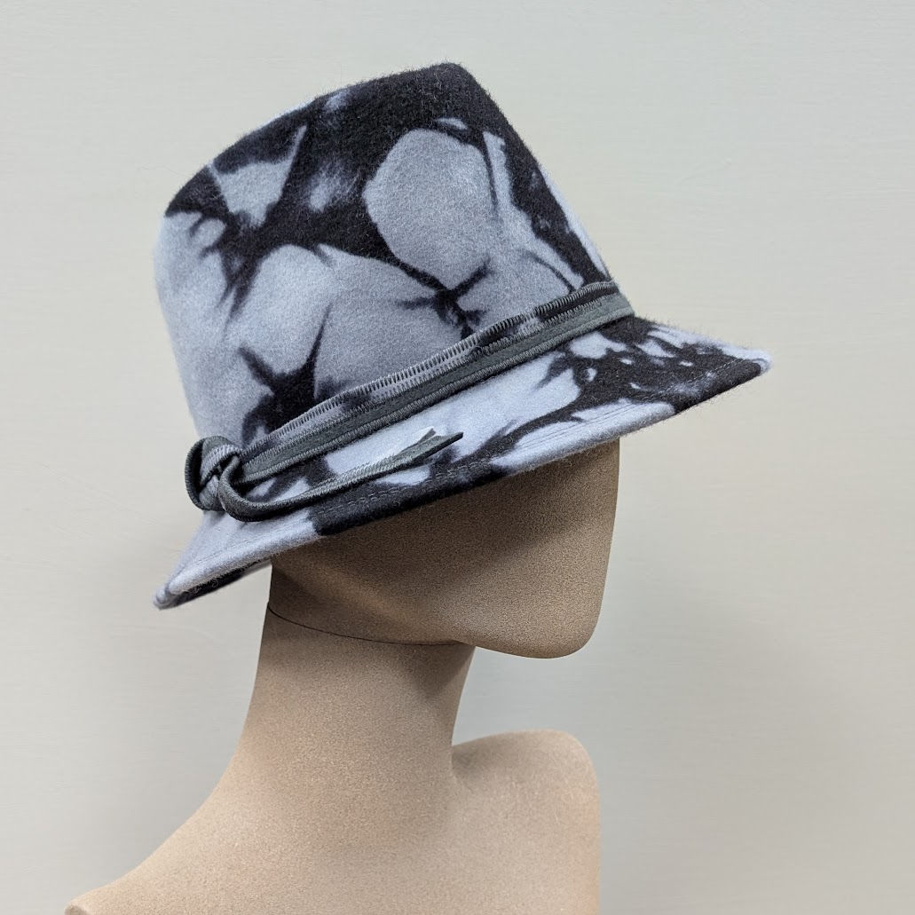 Grey Black Fedora