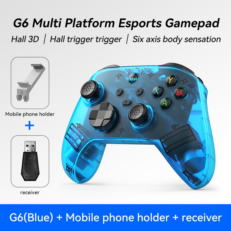 Miniatura: G6 Wireless Mobile Game Controller with Hall Trigger and Hall Joystick Supportin