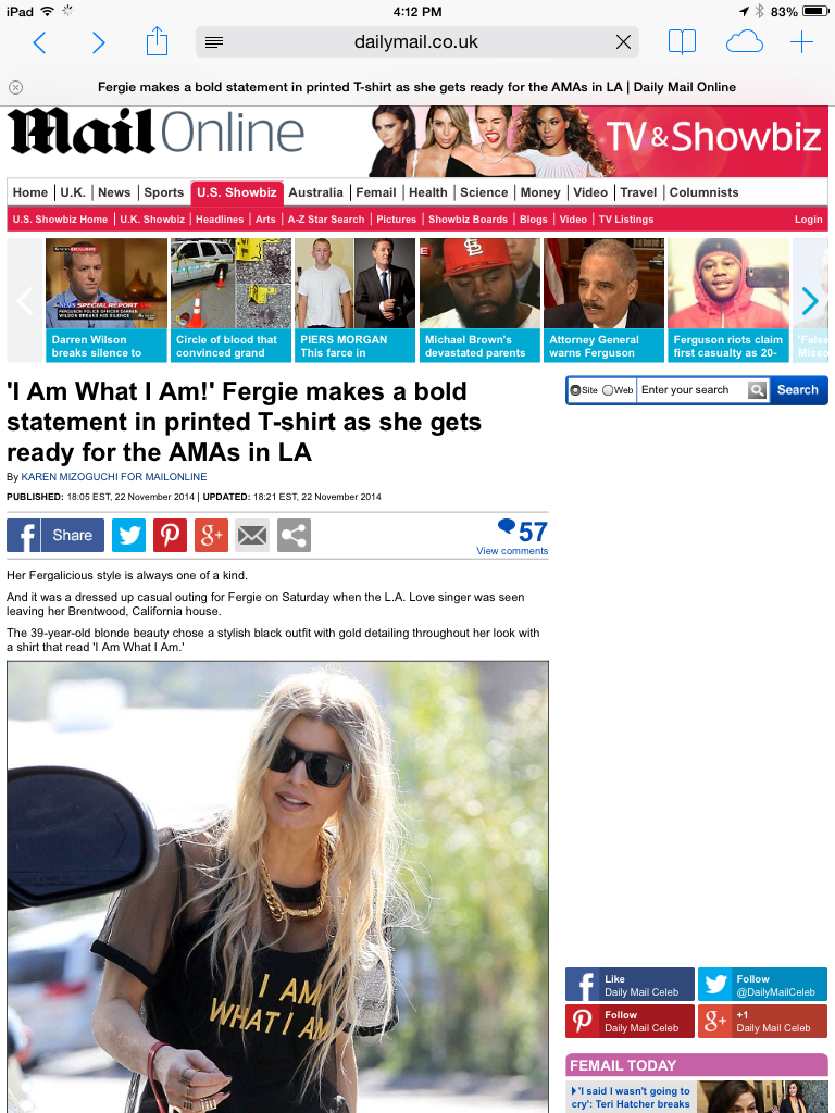 Fergie in GlamRock by Marla Guloien