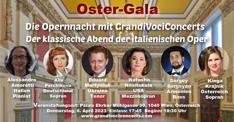 easter gala. Italian opera night in Vienna