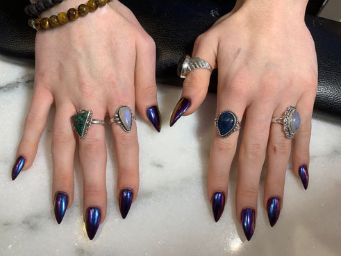 Festival Nails Chrome