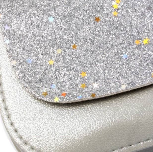 Thumbnail: Glitter and stars saddle bag 11x9x4cm