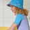Thumbnail: Cornflower Blue and Lavender Reversible Sun Hat