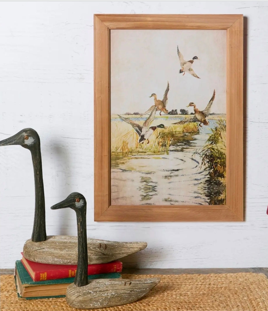 Thumbnail: Mallards Framed Wall Art 14x20