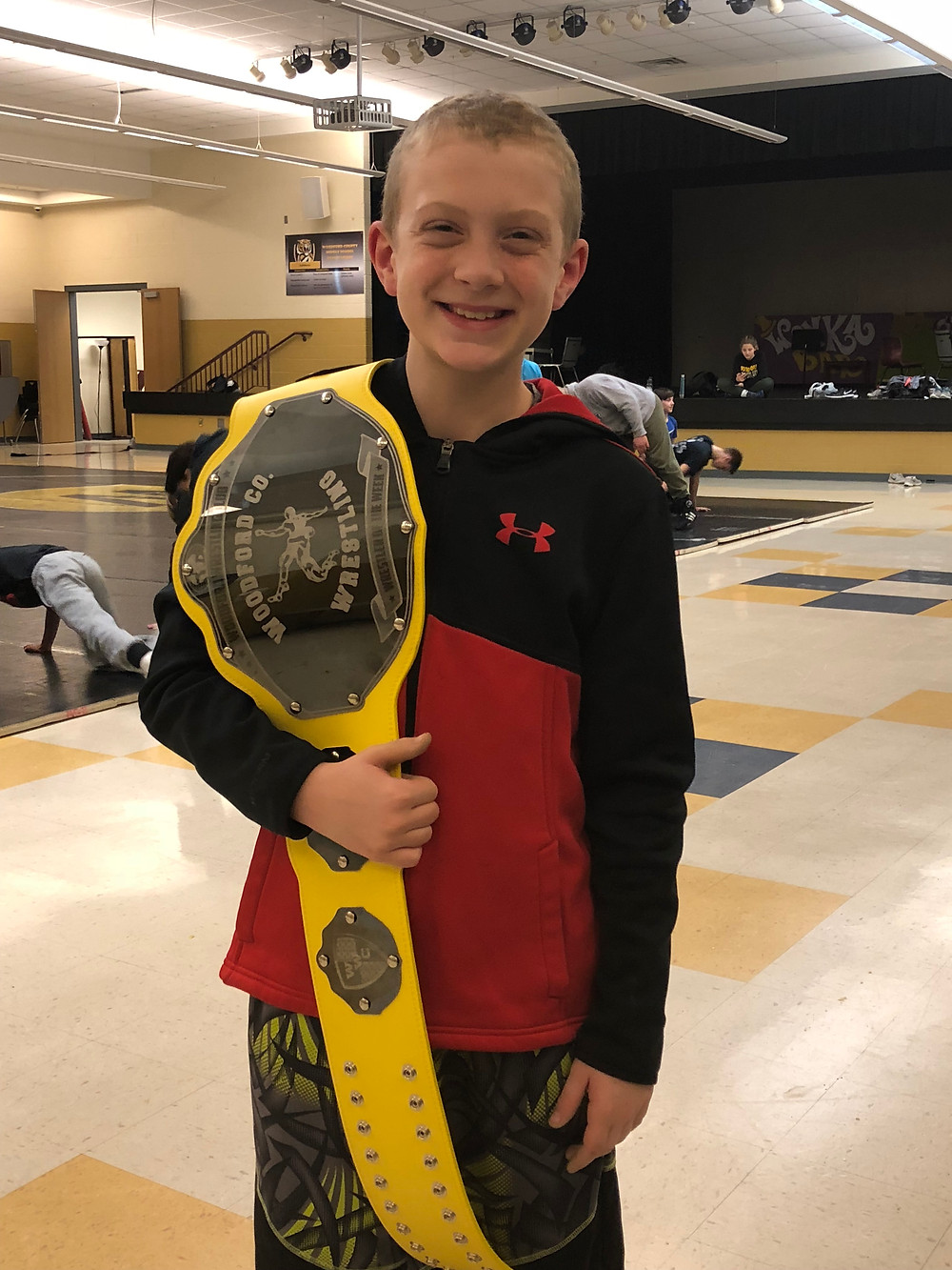 ELIAS TACKETT was named the Woodford Wrestling Club’s Wrestler of the Week for his performance at the Anderson County meet. (Photo submitted)