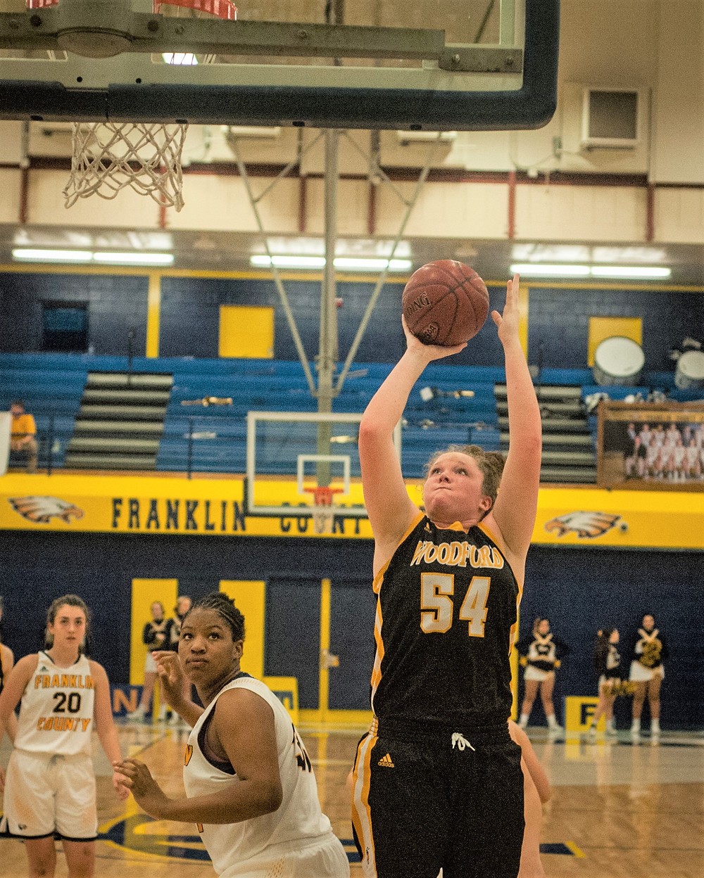 WCHS JUNIOR DELANEY ENLOW hopes to continue her success in the paint this season. She scored 16 points a game last season. (File photo by Bill Caine)