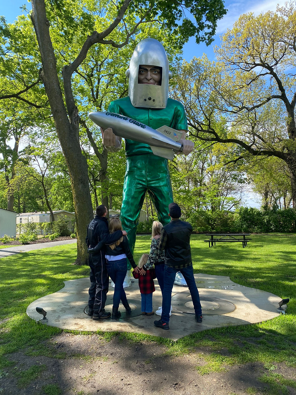 Gemini giant route 66 en famille