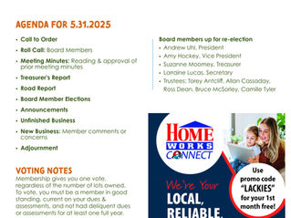 Spring 2025 Meeting Agenda & Updates