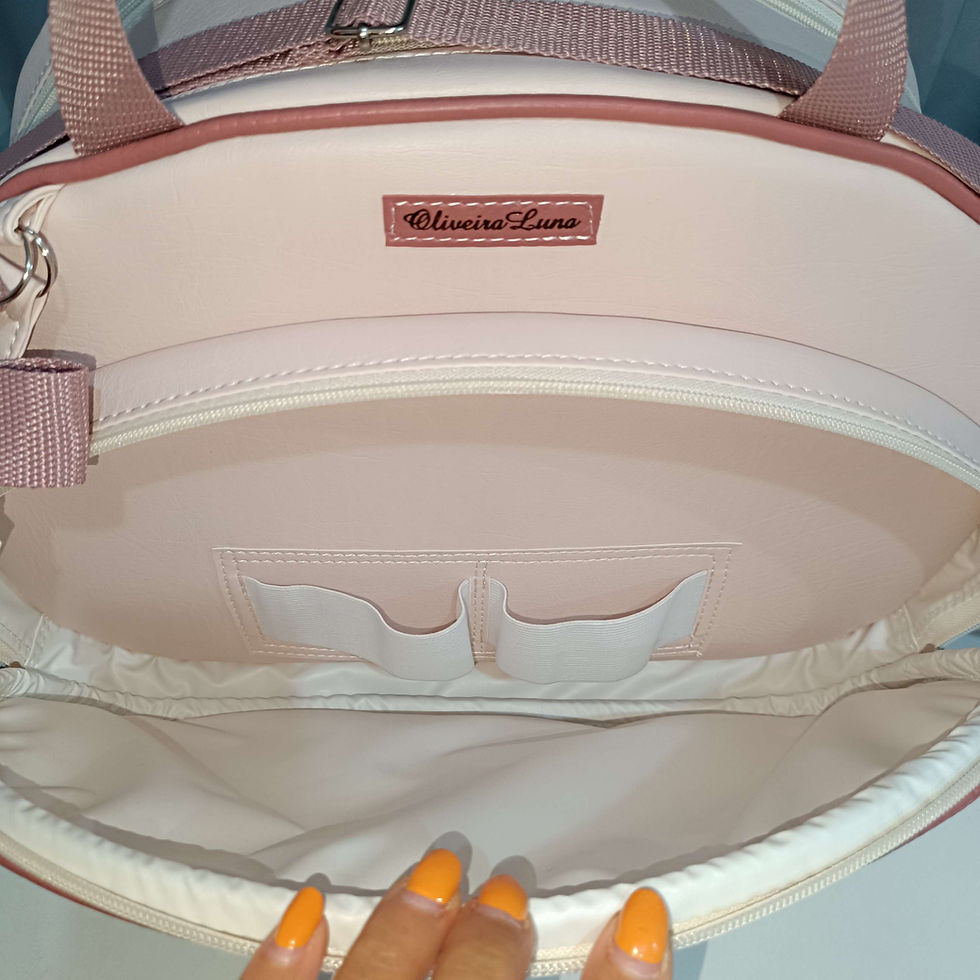 Miniatura: Kit maternidade cores rosa nude detalhes rosé,peça um assim para sua filha.