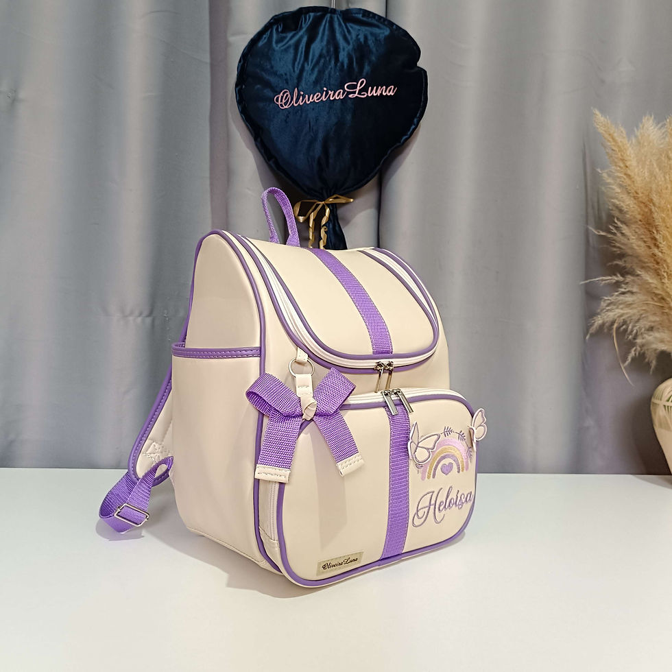 Miniatura: Kit maternidade, bordado arco iris com borboleta 3D. Coloque nome da sua bebé .