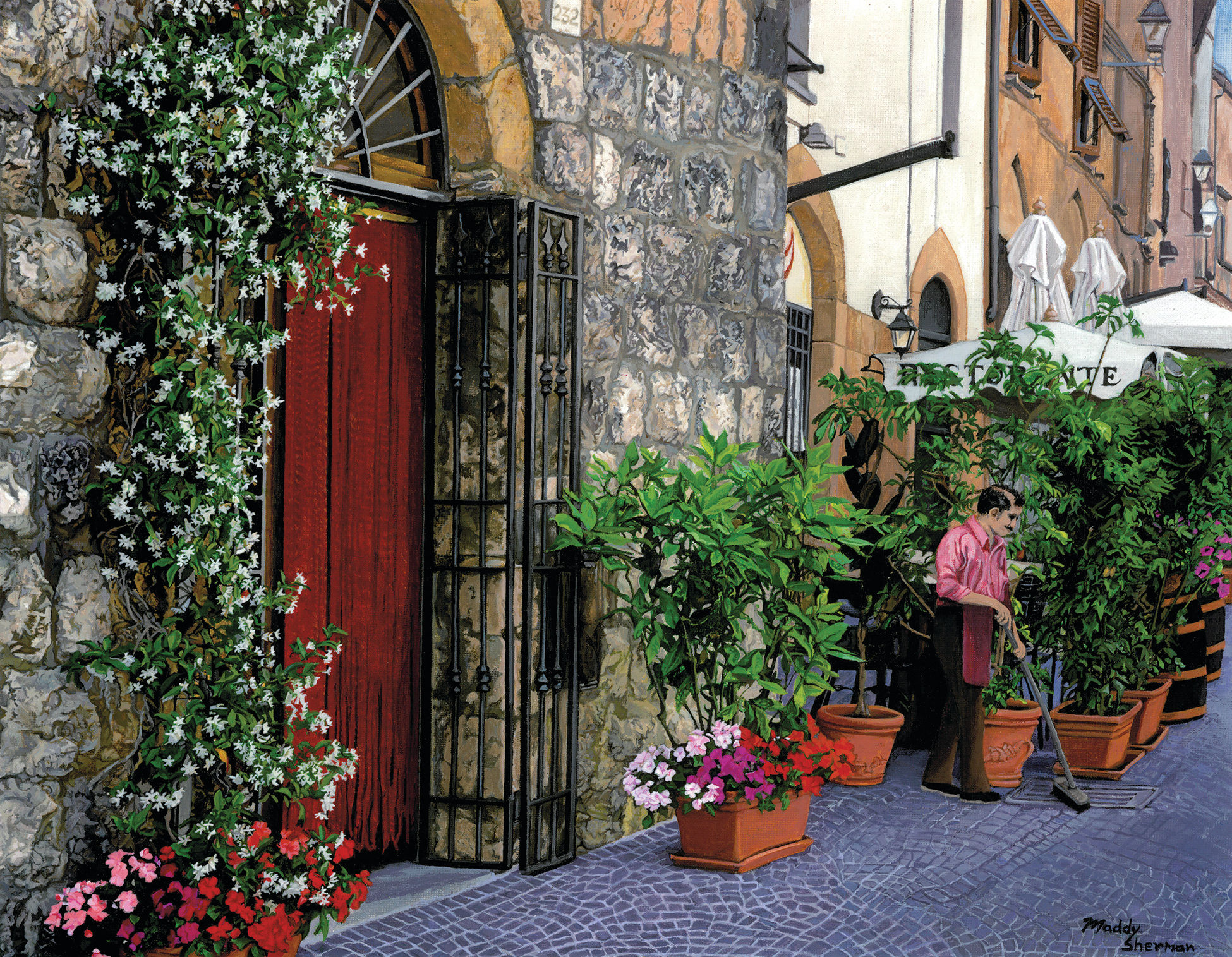 "Roman Cafe" Giclee Print