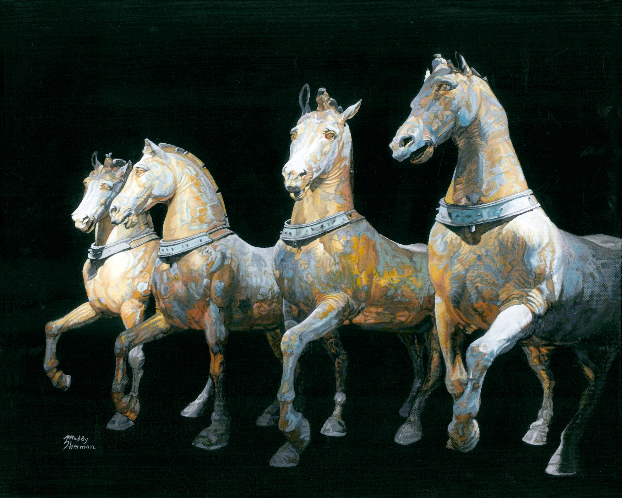 Horses of St. Marks Blank Note Card