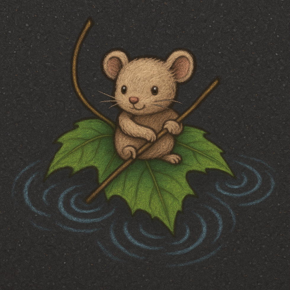 IMouse on Green Leaf