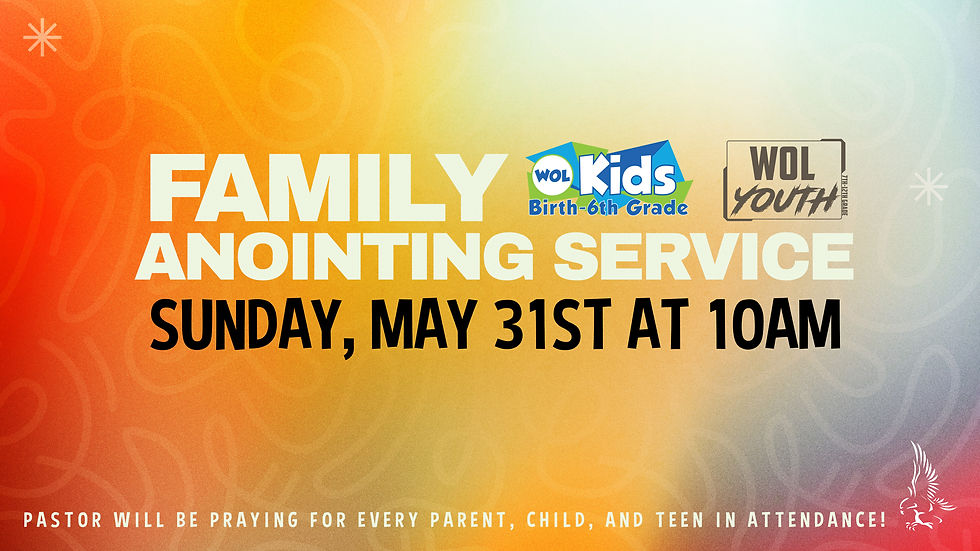 Family Anointing Service PPT