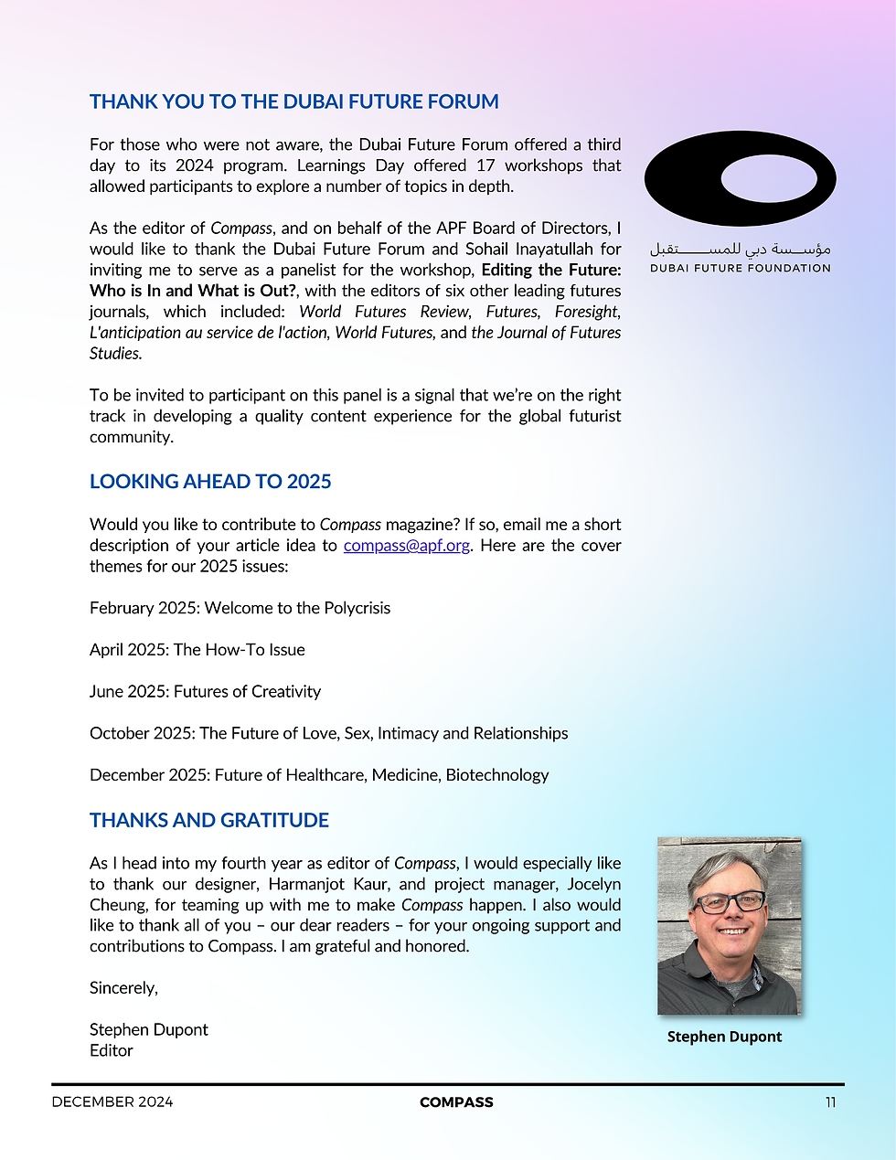 Thumbnail: COMPASS December 2024 - Special Edition (Women Who Future(s))