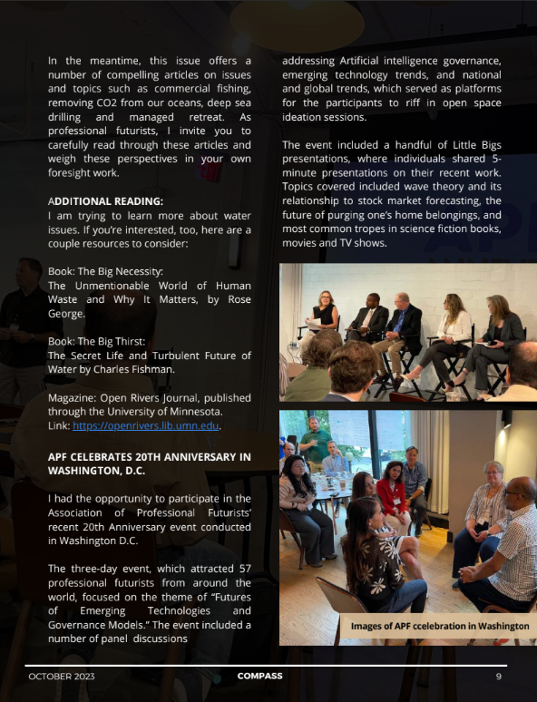 Thumbnail: Compass October 2023 - Water and Futures