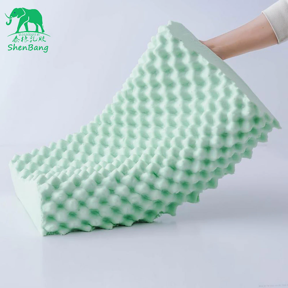 Thumbnail: Natural-Latex Pillow Orthopedic Cervical Massage Bed Pillow 