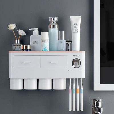 Thumbnail: 3 Color Bathroom Accessories Toothbrush Holder 