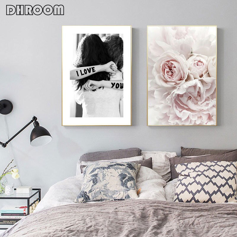 Thumbnail: Pink Flowers Canvas Poster 