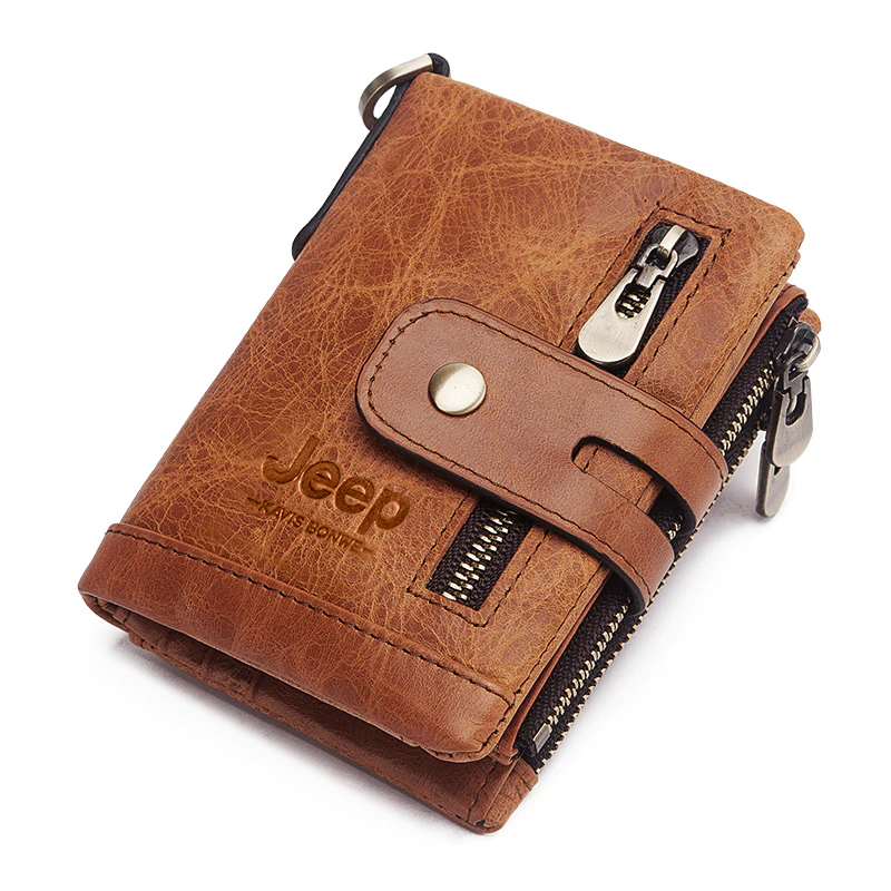 Thumbnail: Cowhide Genuine Leather Men Wallet 