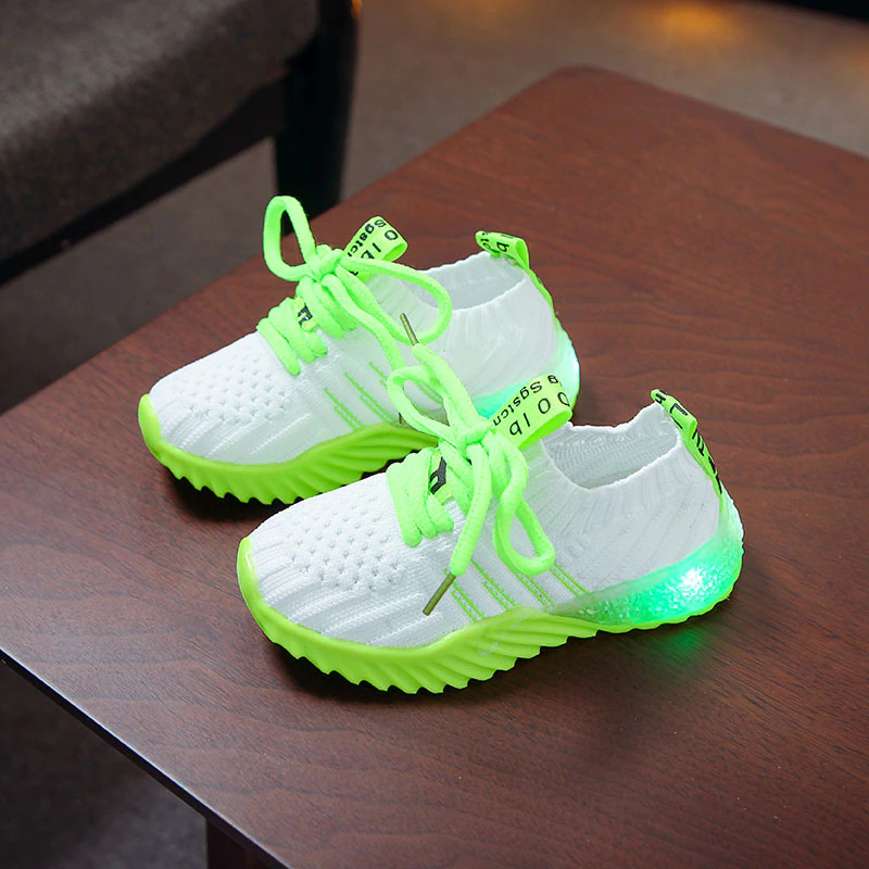 Thumbnail:  Spring Luminous Fashion Breathable Kids Light Running Shoes