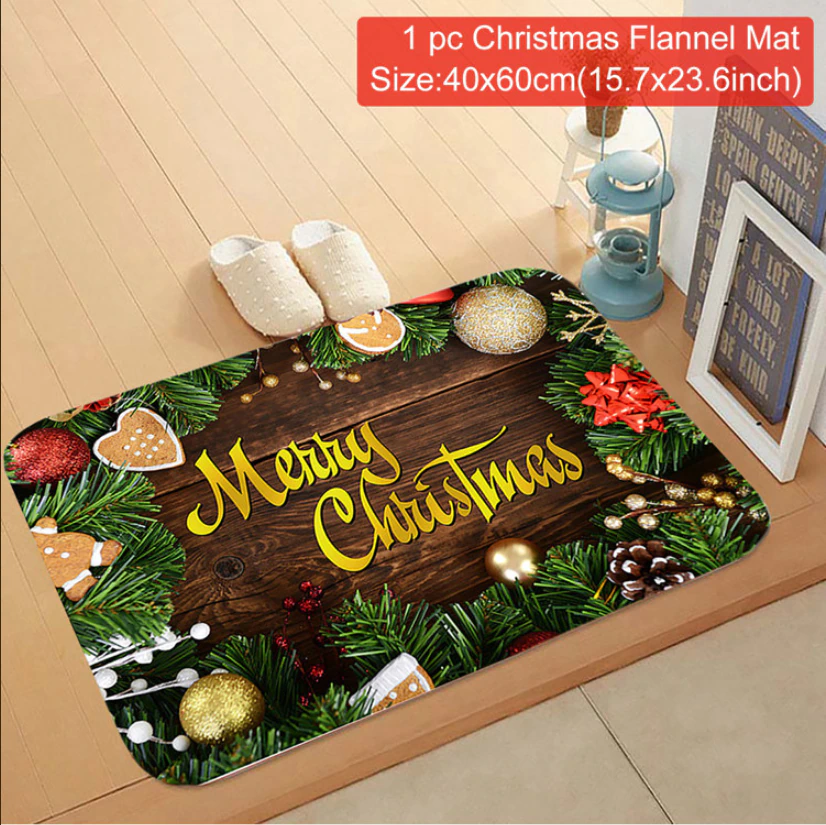 Thumbnail: Santa Claus Christmas Mat Outdoor Carpet 