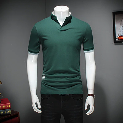 Thumbnail: Summer Fashion Men's T Shirt Casual Patchwork Short Sleeve 