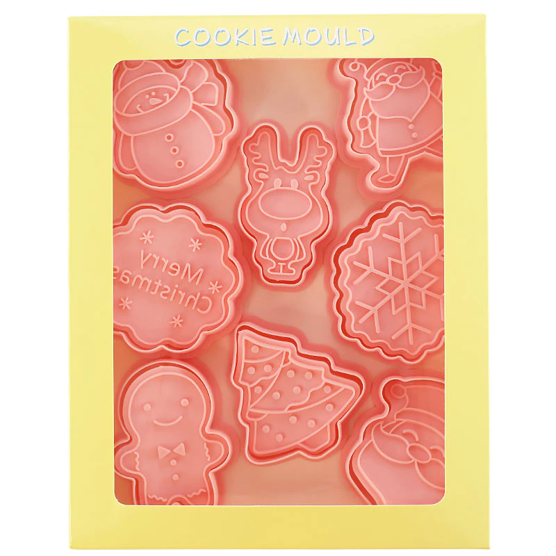 Thumbnail: 8 Pcs/Set DIY Christmas  Cartoon Biscuit Mould Cookie Cutter 