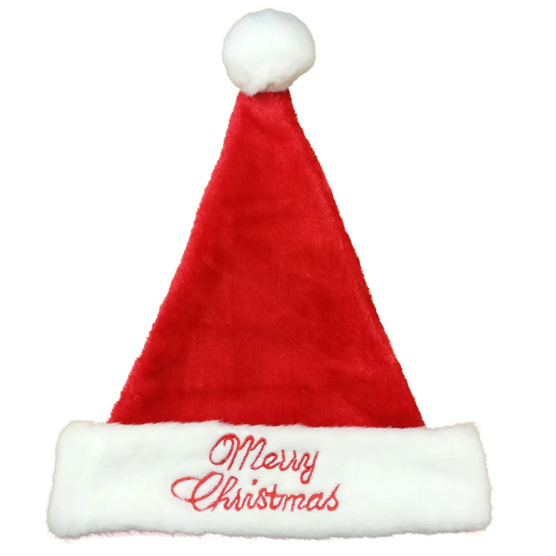 Thumbnail: 2020 Christmas Hat Plush Elf Santa Hat 