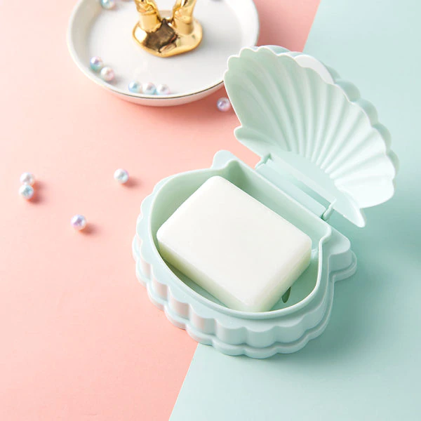 Thumbnail: OYOURLIFE Creative Portable Shell Shape Soap Box 