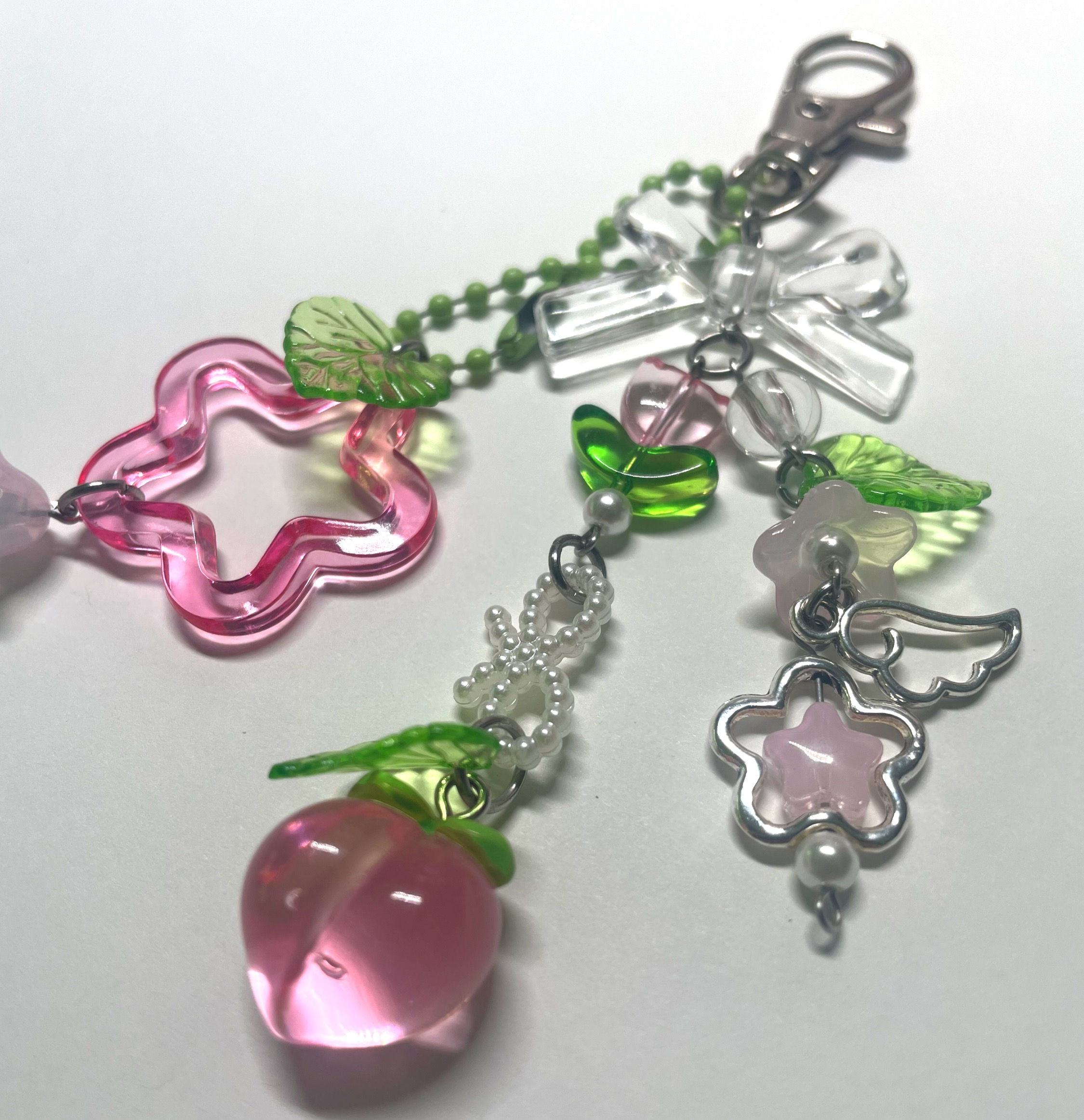 Peach Inspired Keychain