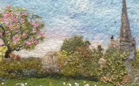 Felt Artwork picture provided by Sarah Roche who is exhibiting in the Oxfordshire Artworks