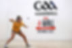 Woman playing handball