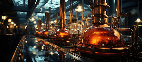 equipment-brandy-production-industrial-setting