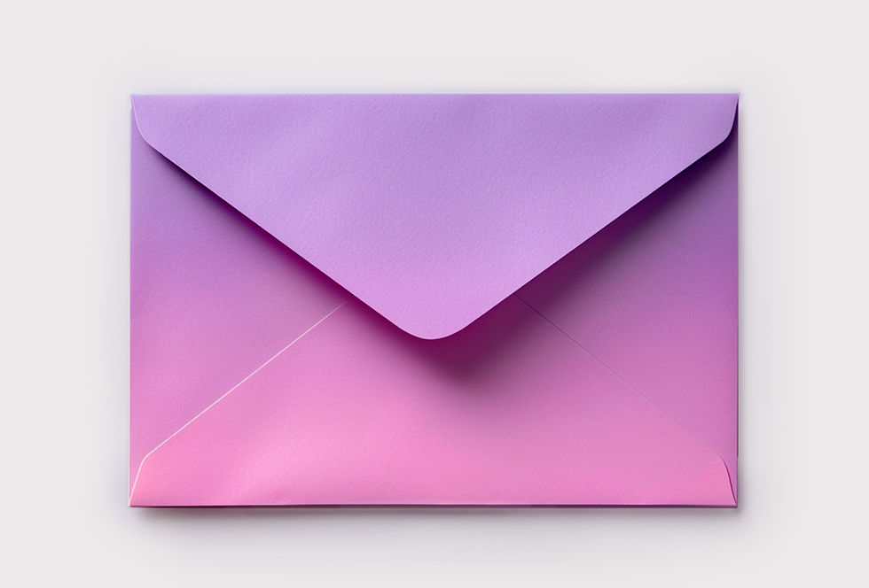 A purple gradient envelope