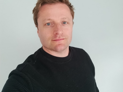 One of our founding Trustees, Craig. in a black jumper