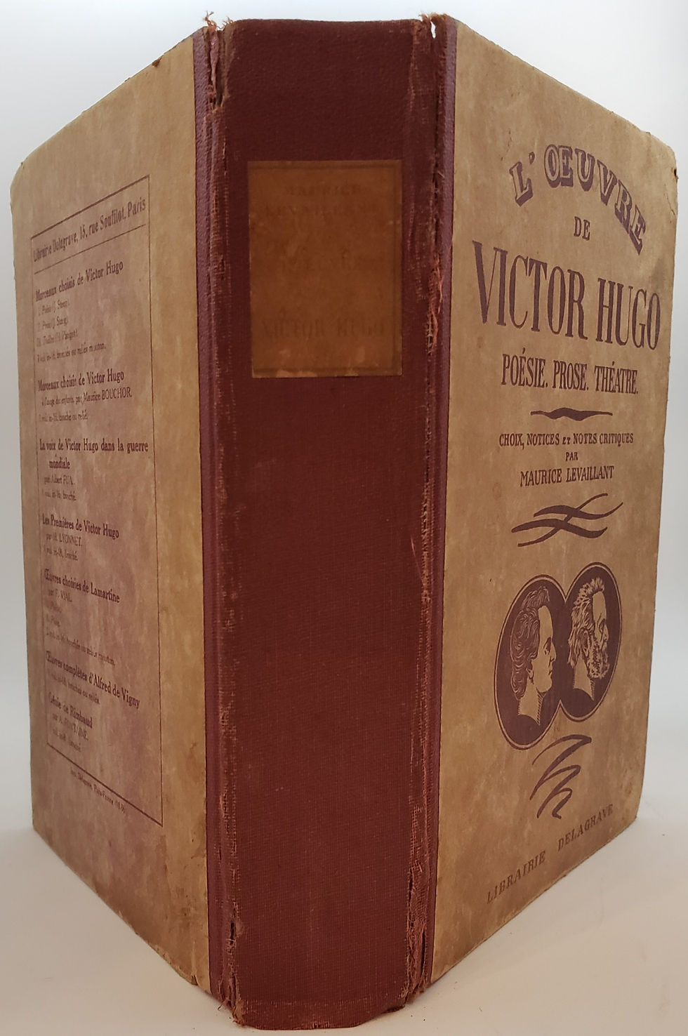 Thumbnail: L'OEUVRE DE VICTOR HUGO, POESIE, PROSE, THEATRE HUGO VICTOR, Par M. LEVAILLANT