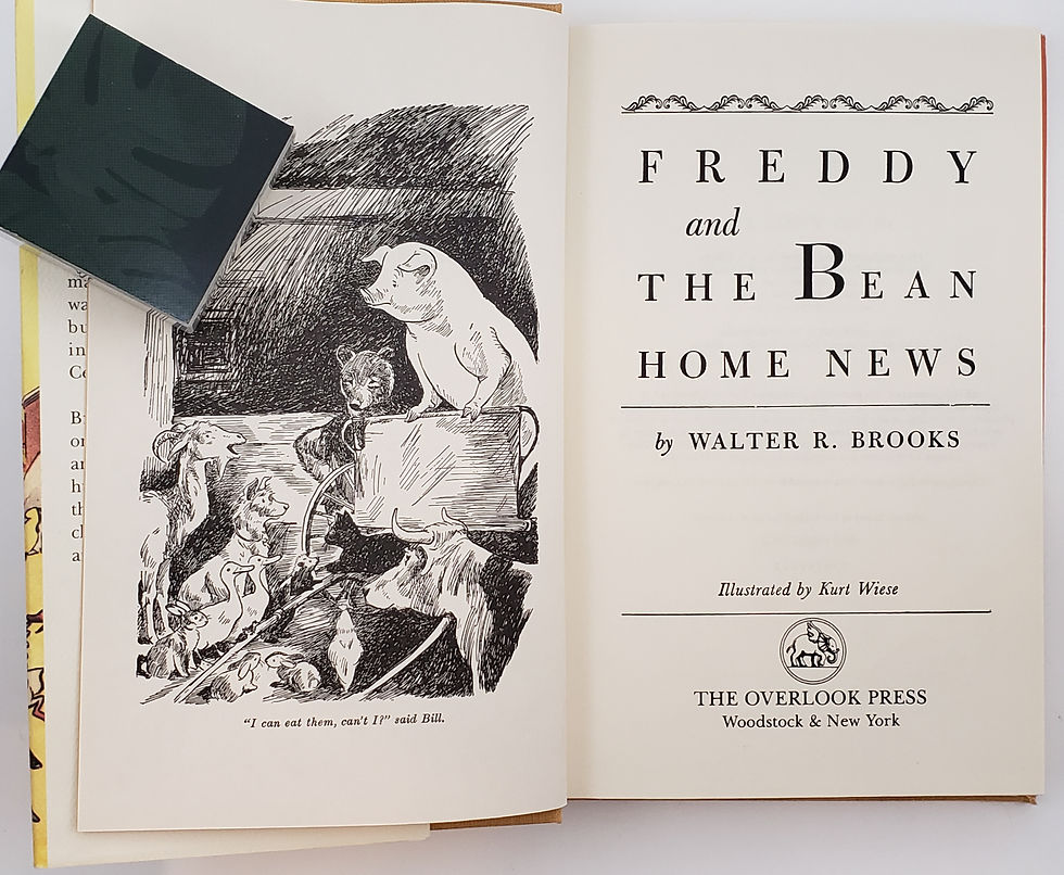 Thumbnail: FREDDY and the BEAN HOME NEWS by Walter R. Brooks