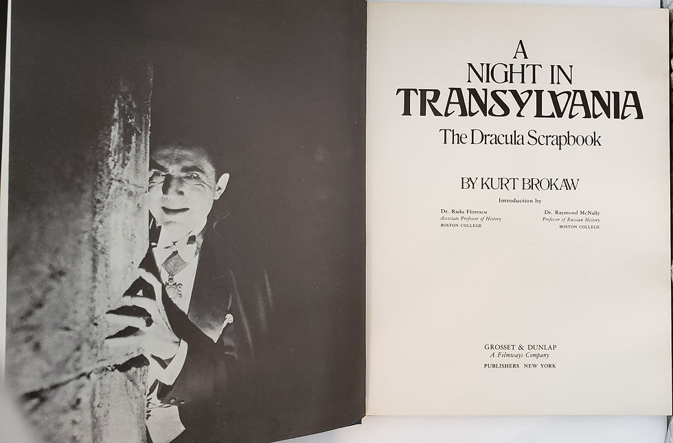 Thumbnail: A NIGHT IN TRANSYLVANIA, The Dracula Scrapbook by Kurt Brokaw